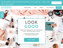 Tablet Screenshot of causebox.com